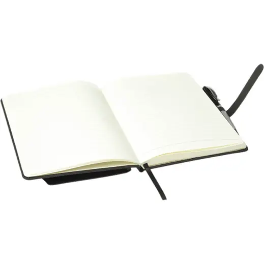A5 Notebook with Outer Pouch Open